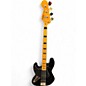 Used Squier Classic Vibe 70s Jazz Bass Left Handed Black Electric Bass Guitar thumbnail