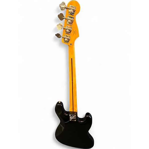 Used Squier Classic Vibe 70s Jazz Bass Left Handed Black Electric Bass Guitar