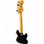 Used Squier Classic Vibe 70s Jazz Bass Left Handed Black Electric Bass Guitar