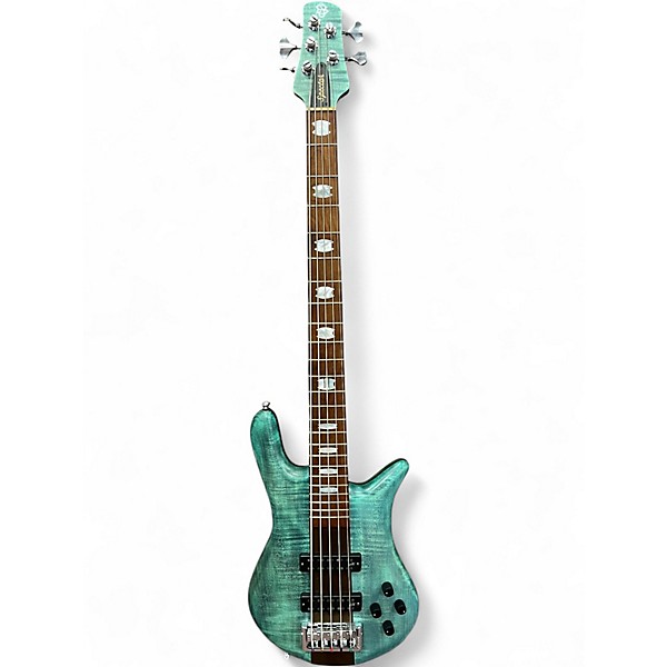 Used 2021 Spector Euro RST5 Turquoise Electric Bass Guitar