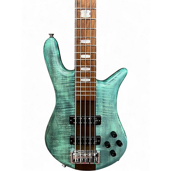 Used 2021 Spector Euro RST5 Turquoise Electric Bass Guitar