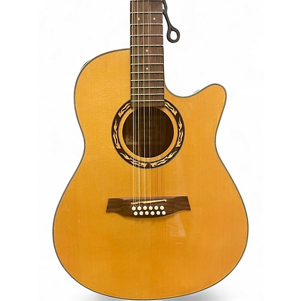 Used Ibanez AEF18E-12 Natural 12 String Acoustic Electric Guitar