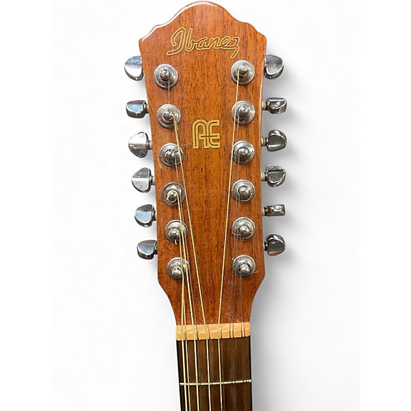 Used Ibanez AEF18E-12 Natural 12 String Acoustic Electric Guitar