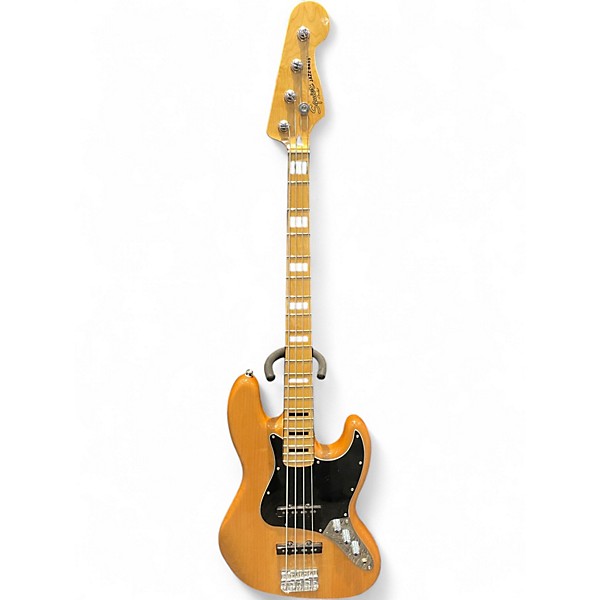 Used Squier Vintage Modified 70S Jazz Bass Natural Electric Bass Guitar