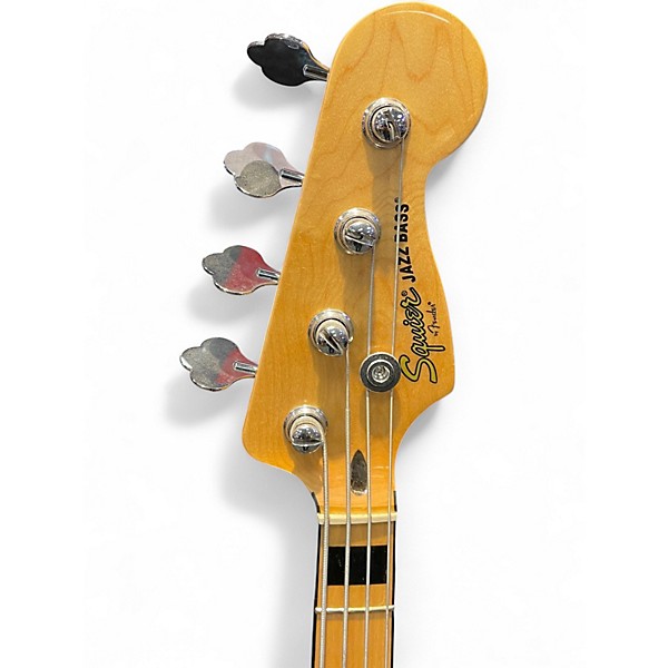 Used Squier Vintage Modified 70S Jazz Bass Natural Electric Bass Guitar