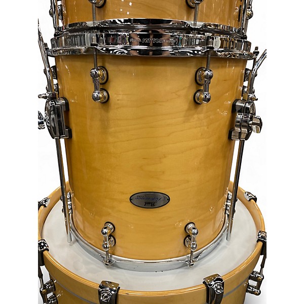 Used Pearl 5 Piece Reference Series Natural Maple Drum Kit