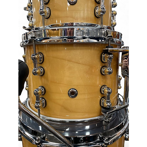 Used Pearl 5 Piece Reference Series Natural Maple Drum Kit
