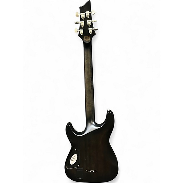 Used Schecter Guitar Research C1 Platinum Trans Black Solid Body Electric Guitar