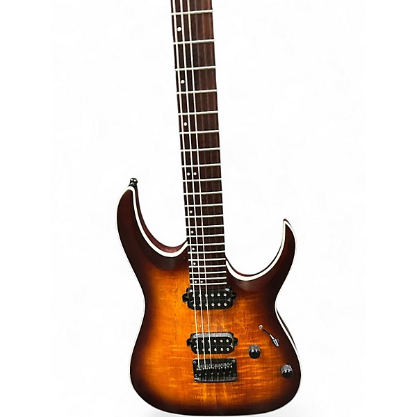 Used Ibanez RGA42FM FLAT DRAGON EYE BURST Solid Body Electric Guitar