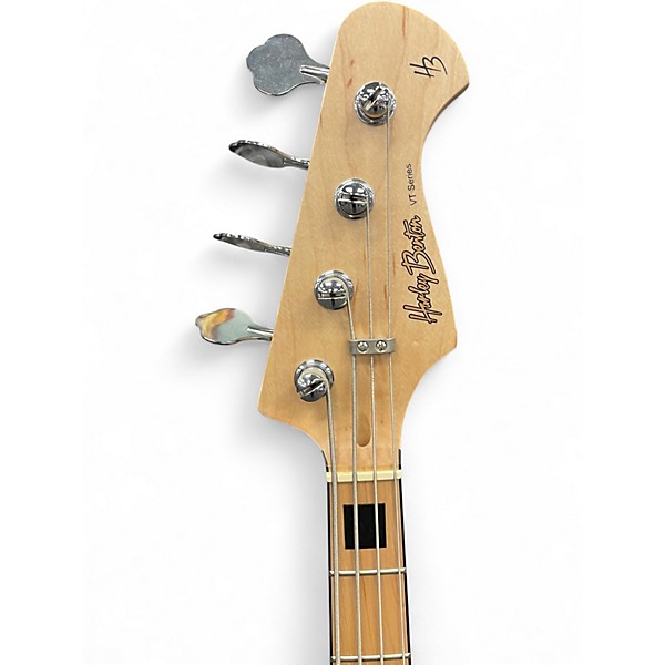 Used Harley Benton VT Series Natural Electric Bass Guitar