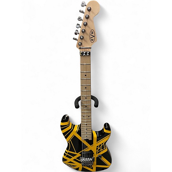 Used EVH Striped Series Bumblebee STRIPED BUMBLEBEE Solid Body Electric Guitar