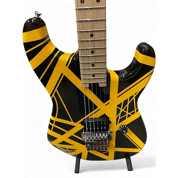 Used EVH Striped Series Bumblebee STRIPED BUMBLEBEE Solid Body Electric Guitar