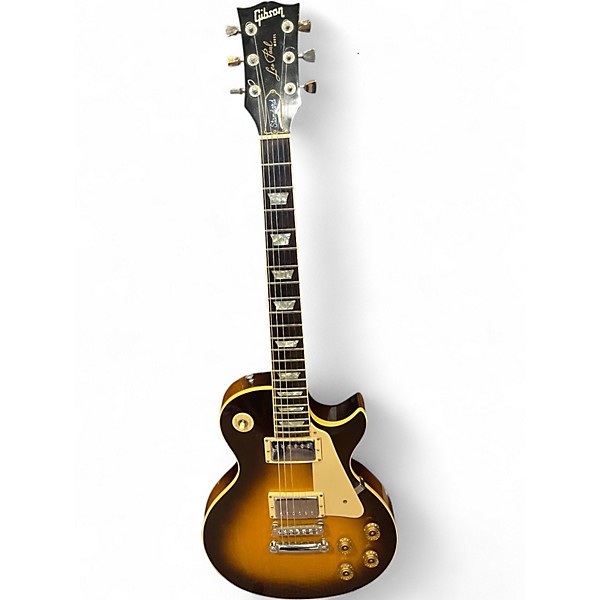Vintage 1981 Gibson Les Paul Standard 3 Tone Sunburst Solid Body Electric Guitar
