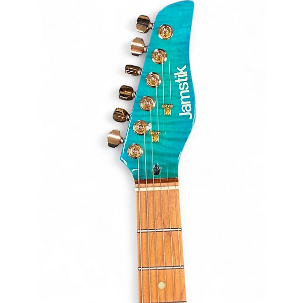 Used Jamstik Deluxe Blue Solid Body Electric Guitar