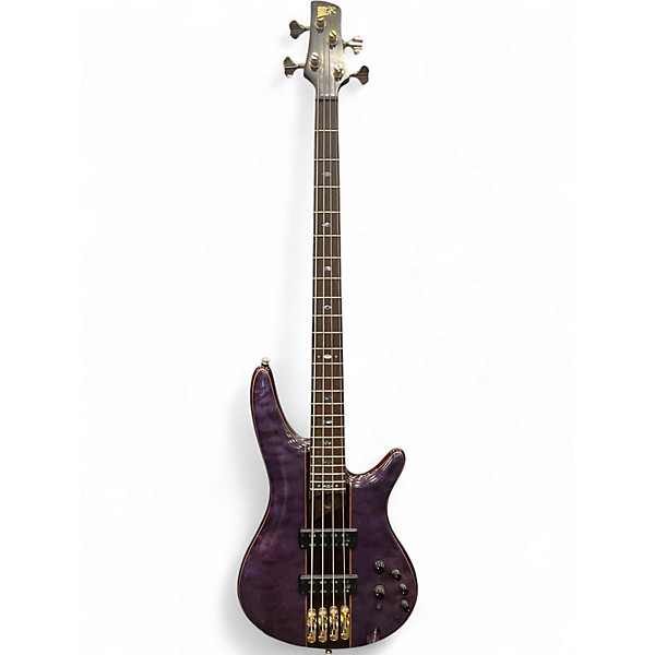 Used Ibanez SR2400 Amethyst Purple Low Gloss Electric Bass Guitar
