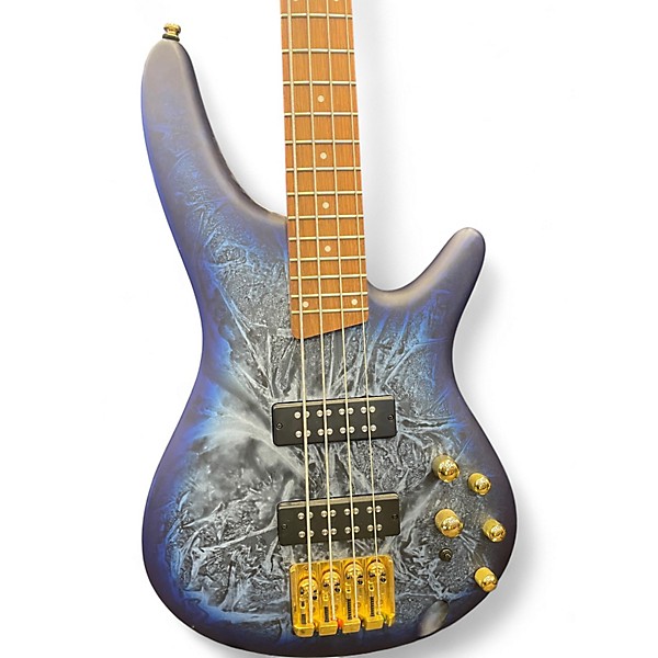 Used Ibanez SR300EDX Cosmic Blue Frozen Matte Electric Bass Guitar