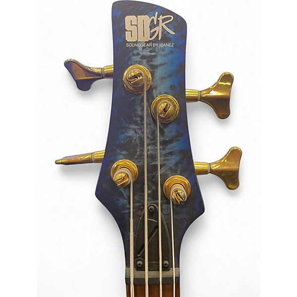 Used Ibanez SR300EDX Cosmic Blue Frozen Matte Electric Bass Guitar