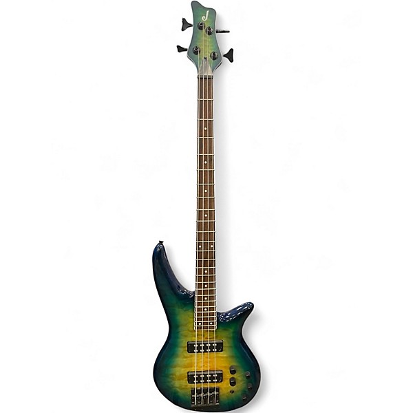 Used Jackson Spectra JS3Q AMBER BLUE BURST Electric Bass Guitar