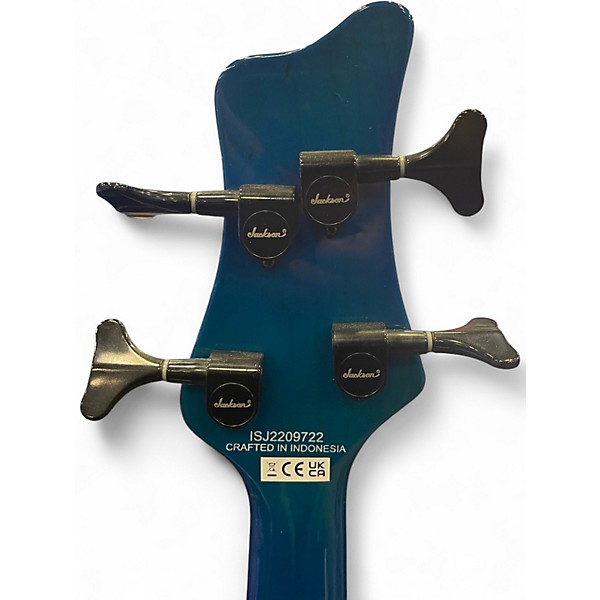 Used Jackson Spectra JS3Q AMBER BLUE BURST Electric Bass Guitar