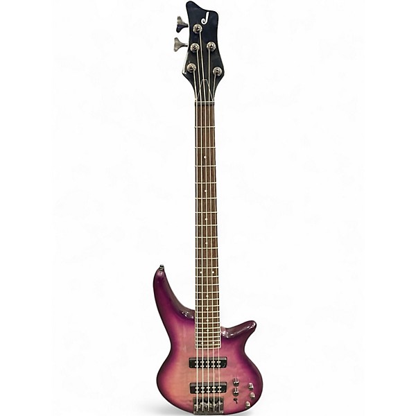 Used Jackson Spectra JS3QV Purple Phaze Electric Bass Guitar
