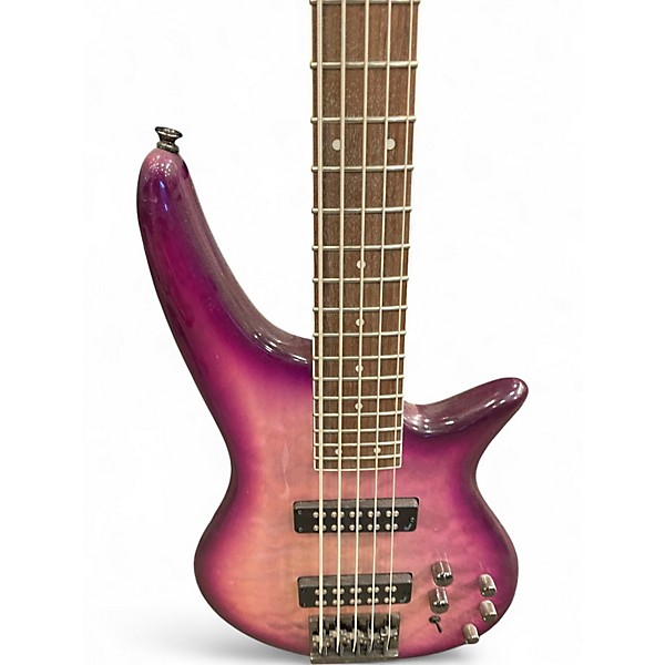 Used Jackson Spectra JS3QV Purple Phaze Electric Bass Guitar