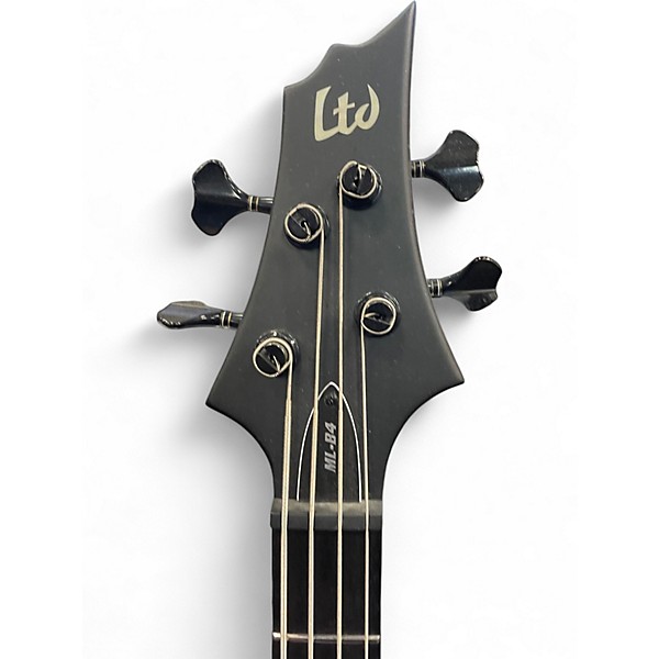 Used ESP LTD Mike Leon MLB-4 Black Blast Electric Bass Guitar