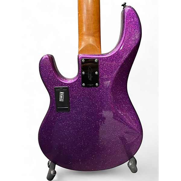 Used Sterling by Music Man STING RAY 5 PURPLE SPARKLE Electric Bass Guitar