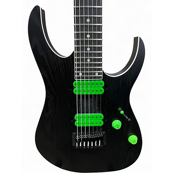 Used Ibanez RGR752AHBF WEATHERED BLACK Solid Body Electric Guitar