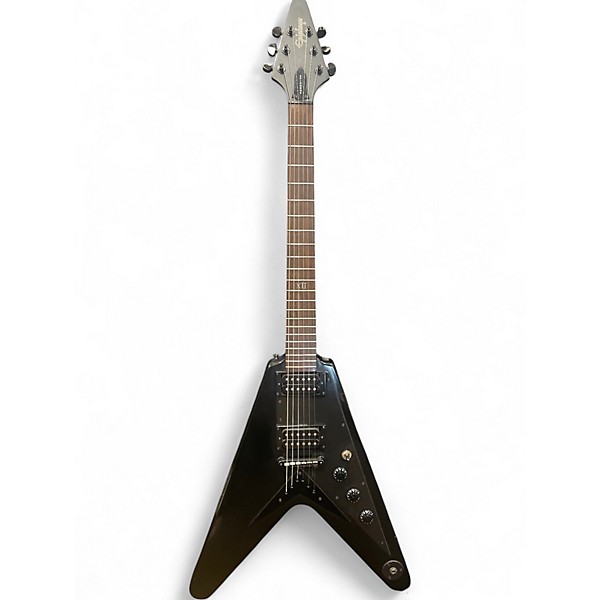 Used Epiphone Gothic V Black Solid Body Electric Guitar