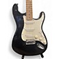 Used Starcaster by Fender Stratocaster Black Solid Body Electric Guitar