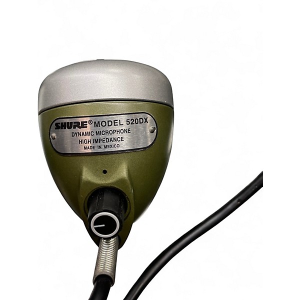 Used Shure 520DX Green Bullet Dynamic Microphone