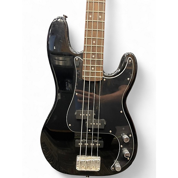 Used Squier Affinity Precision Bass Black Electric Bass Guitar
