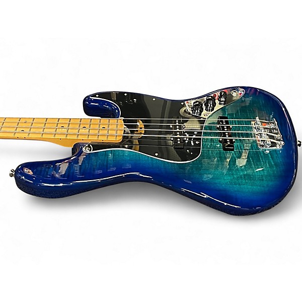 Used 2024 Fender Player II Jazz Bass Plus Top Ltd. Edition Blue Burst Electric Bass Guitar
