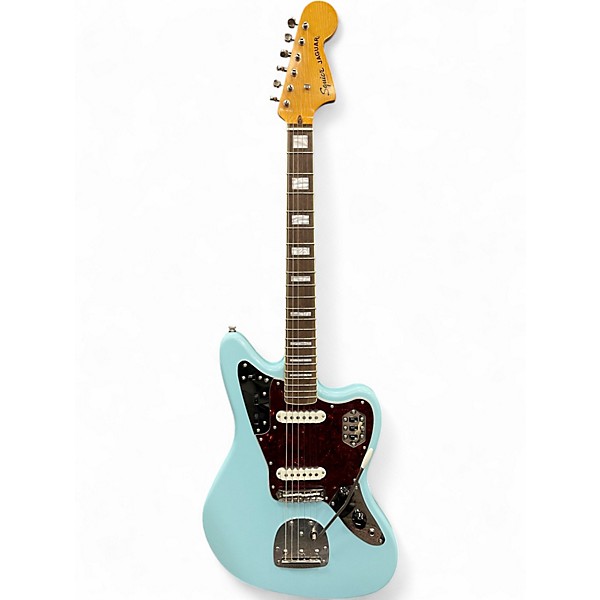 Used Squier Classic Vibe '70s Jaguar Daphne Blue Solid Body Electric Guitar