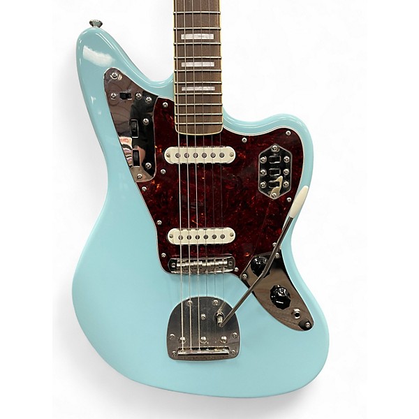 Used Squier Classic Vibe '70s Jaguar Daphne Blue Solid Body Electric Guitar