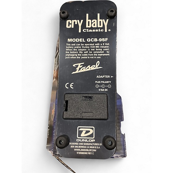 Used Dunlop Cry Baby Classic Fasel Effect Pedal