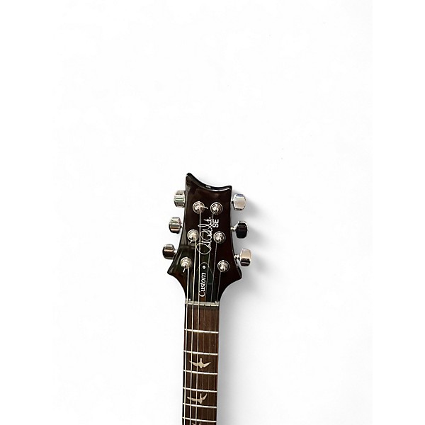 Used PRS SE Custom 24 Black and Gold Solid Body Electric Guitar
