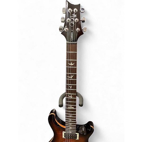 Used PRS SE Custom 24 Black and Gold Solid Body Electric Guitar