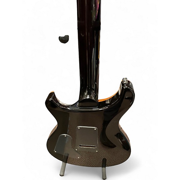 Used PRS SE Custom 24 Black and Gold Solid Body Electric Guitar