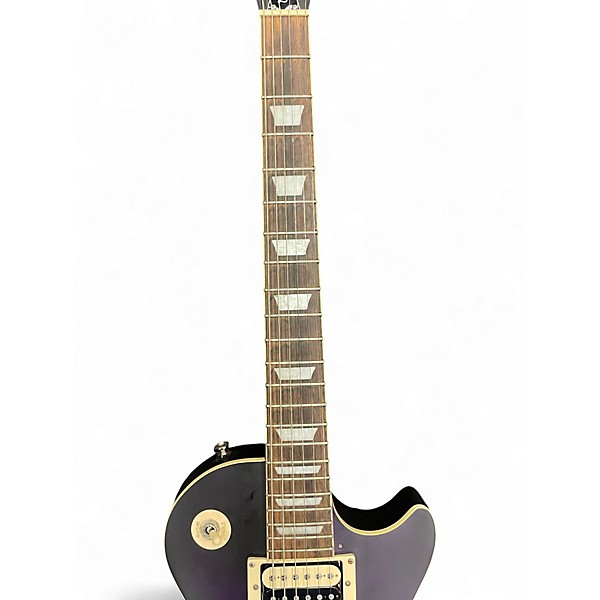 Used 2022 Epiphone Les Paul Classic Worn Purple Solid Body Electric Guitar