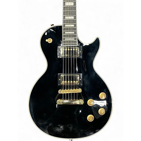 Used 2025 Epiphone Les Paul Custom Ebony Solid Body Electric Guitar
