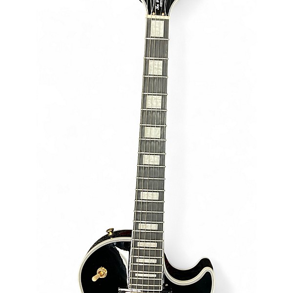 Used 2025 Epiphone Les Paul Custom Ebony Solid Body Electric Guitar
