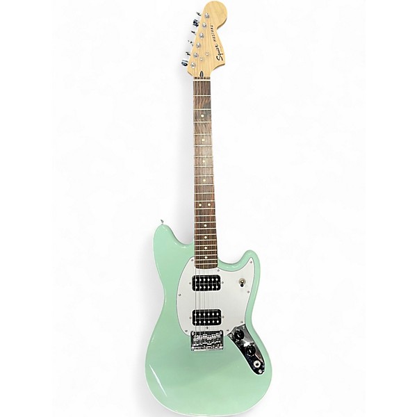 Used Squier Bullet Mustang HH Seafoam Green Solid Body Electric Guitar