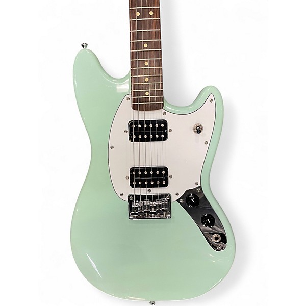 Used Squier Bullet Mustang HH Seafoam Green Solid Body Electric Guitar