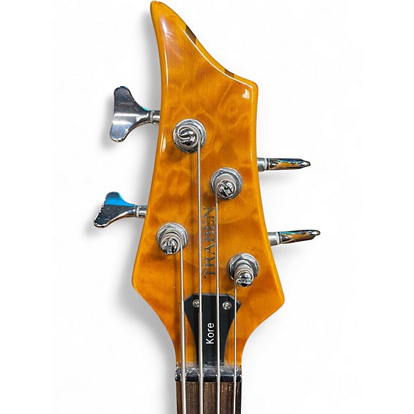 Used Traben Kore Phoenix Sunburst Quilt Top Electric Bass Guitar