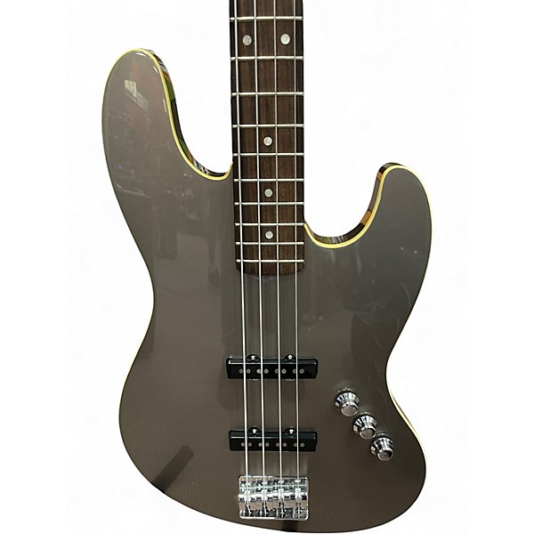 Used Fender Aerodyne Jazz Bass grey Electric Bass Guitar