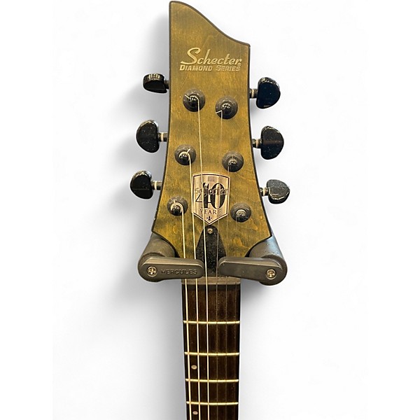 Used Schecter Guitar Research Avenger 40th Anniversary Snow Leopard Pearl Solid Body Electric Guitar
