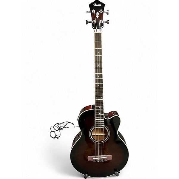 Used Ibanez AEB10E DARK VIOLIN SUBURST Acoustic Bass Guitar