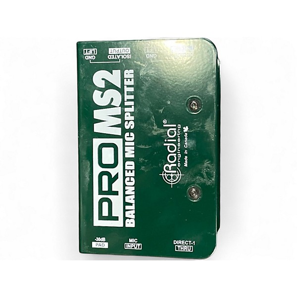 Used Radial Engineering PRO MS2 MICROPHONE SPLITTER Direct Box