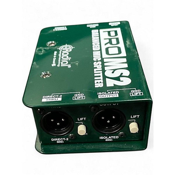Used Radial Engineering PRO MS2 MICROPHONE SPLITTER Direct Box